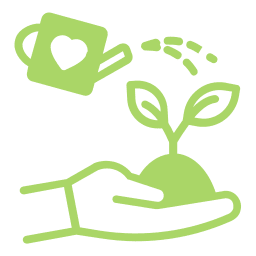 Step 1: Planting a sapling, growing trees, environmental sustainability, green initiative
